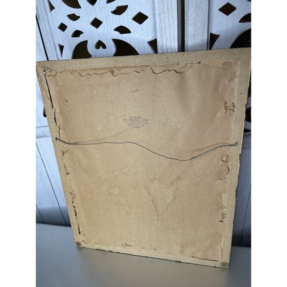 Vintage Victorian Woman Needlepoint Wall Art Large Handmade Decor 80s - Picture 5 of 5